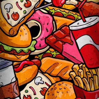 Phone food wallpaper