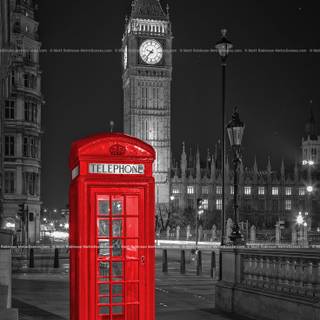 Red phone box wallpaper