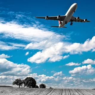 Commercial plane wallpaper