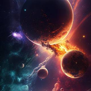 Phone universe wallpaper