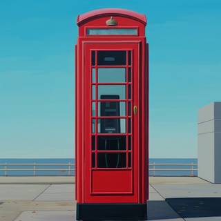 Red phone box wallpaper