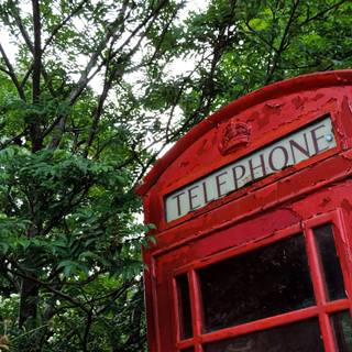 Red phone box wallpaper