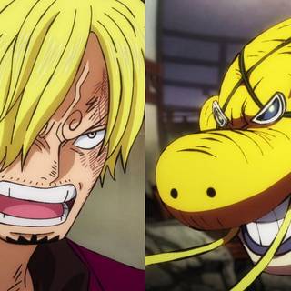 Sanji vs Queen wallpaper