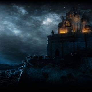 Dark palace wallpaper