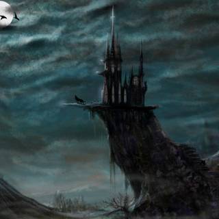 Dark palace wallpaper