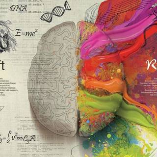 Heart brain wallpaper