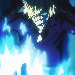 Sanji vs Queen wallpaper