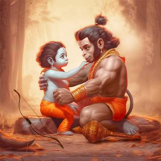 Hanuman AI wallpaper