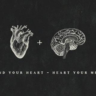 Heart brain wallpaper