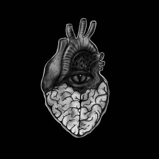 Heart brain wallpaper