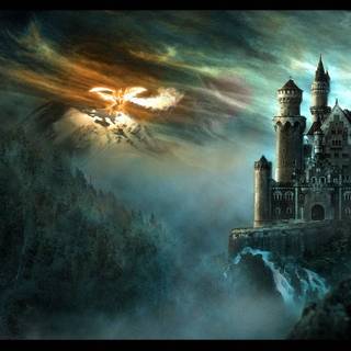 Dark palace wallpaper