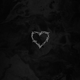 iPhone heart black wallpaper