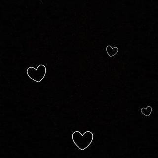 iPhone heart black wallpaper