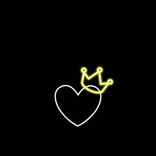 iPhone heart black wallpaper