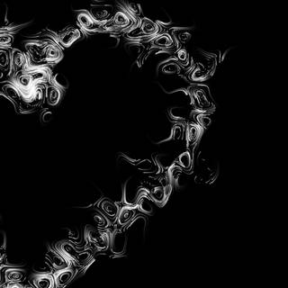 iPhone heart black wallpaper