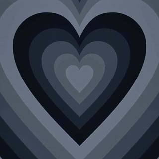 iPhone heart black wallpaper