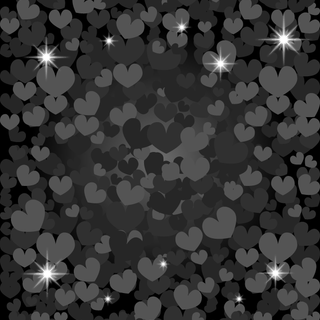 iPhone heart black wallpaper