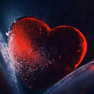 iPhone heart black wallpaper