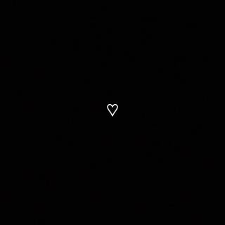 iPhone heart black wallpaper