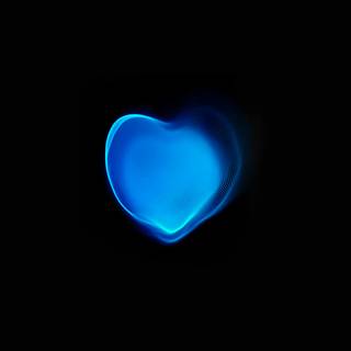 iPhone heart black wallpaper