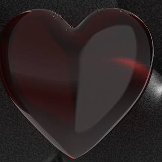 iPhone heart black wallpaper