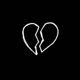 iPhone heart black wallpaper