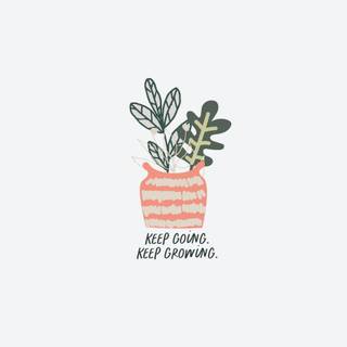 Growing plant wallpaper