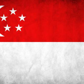 Singapore flag 4k wallpaper