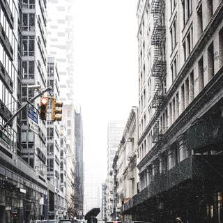 Rain city 4k wallpaper