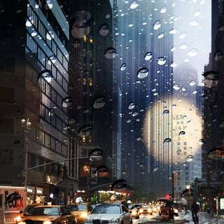 4k rain phone wallpaper