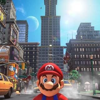 Super Mario Odyssey phone wallpaper