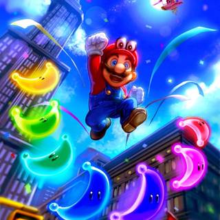 Super Mario Odyssey phone wallpaper