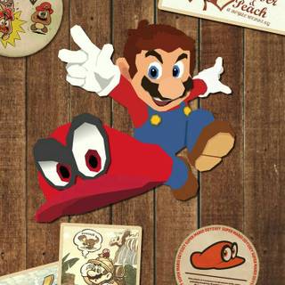 Super Mario Odyssey phone wallpaper