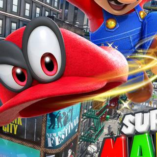 Super Mario Odyssey phone wallpaper