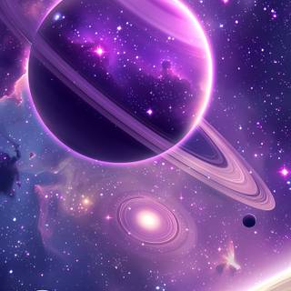 Cute purple iPhone wallpaper