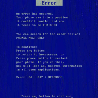 Error iPhone wallpaper