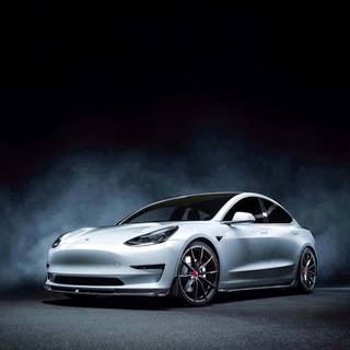 iPhone Tesla wallpaper