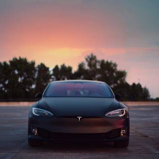 iPhone Tesla wallpaper