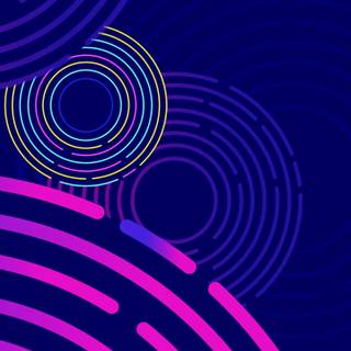 iPhone circle wallpaper