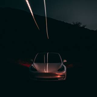 iPhone Tesla wallpaper