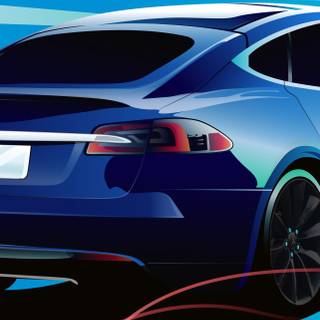 iPhone Tesla wallpaper