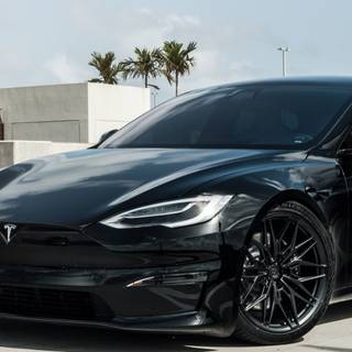 iPhone Tesla wallpaper