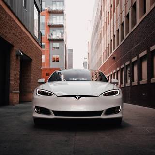 iPhone Tesla wallpaper