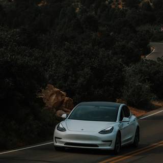 iPhone Tesla wallpaper