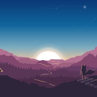 Minimalist ultrawide wallpaper