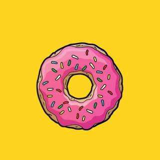 Simpson donut iPhone wallpaper