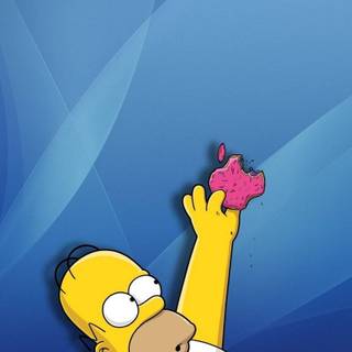 Simpson donut iPhone wallpaper