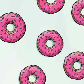 Simpson donut iPhone wallpaper