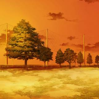 Anime outdoors wallpaper