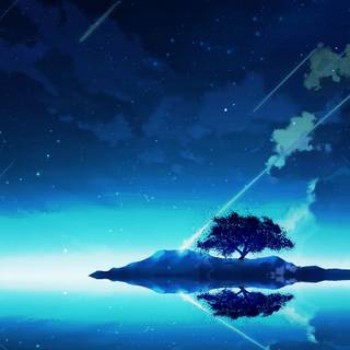 Chill anime nature 4k wallpaper